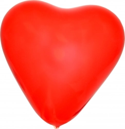 Nafukovací balónik v tvare srdca 26 cm - 10 kusov