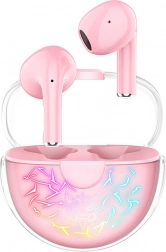 Bezdrôtové slúchadlá TWS Onikuma T35 ružová