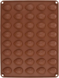 Silikónová forma na sušienky orechy Sillinie, oranžová