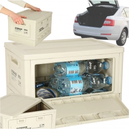 Kempingová úložná krabica 25L svetlo šedá