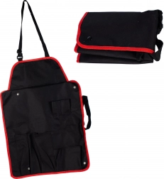 Grilovacia zástera s vreckami a nastaviteľným popruhom