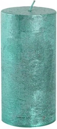 Rustikálna sviečka Provence 12 cm zelená