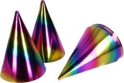 Párty klobúčiky Dúha – 6 ks
