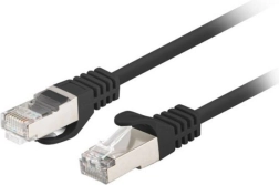 Patchcord kat. 6 FTP 0,5 m čierny Fluke 10-pack