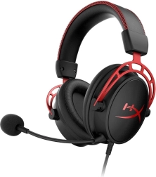 Hyperx cloud alpha herné slúchadlá čierno‑červená