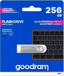 USB flash disk UNO3 256GB USB 3.2 Gen1 strieborný
