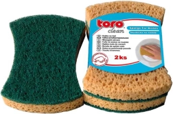 Tvarovaná hubka na riad TORO, 2 ks