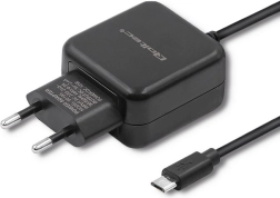 Sieťová nabíjačka micro USB 12 W (2,4 A) – čierna QOLTEC