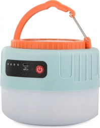 Solárna kempingová LED lampa s USB nabíjaním
