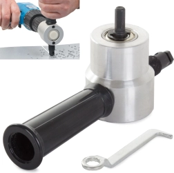 Nástavec na strihanie plechu pre vŕtačku