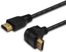 Savio uhlový HDMI kábel v1.4 3D 4K 1,5 m zlatý