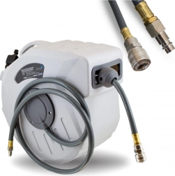 Automatický pneumatický navijak hadice 15 m s rýchlospojkou 1/4" na kompresor