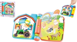 Interaktívna hracia knižka na farme so zvukmi, plastová, 6m+