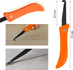 háčikový škrabkač na škáry a silikón, 21 cm