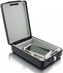 Schránka na kľúče a telefón so zámkom na stenu