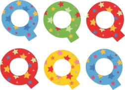 Hviezdičkové písmenko Q od Bigjigs Toys
