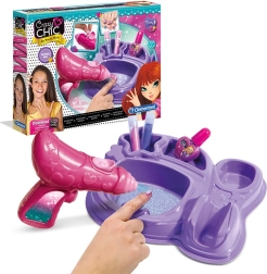 clementoni crazy chic trblietavé nechty – kreatívna sada na zdobenie nechtov pre deti