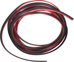 Dekoračná lišta do auta, vtlačovacia, 5 m, červená