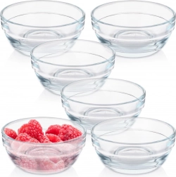 Sklenené mištičky 7,5 cm 80 ml, sada 6 ks