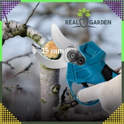 Elektrické akumulátorové nožnice na vetvy a kríky s dvoma batériami