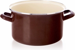 Smaltovaný hrniec Brown 20 cm, 3 l