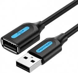 Predlžovací kábel USB 2.0 A-M na A-F Vention 5 m čierny