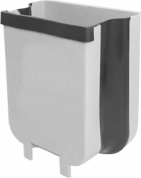 Závesný skladací kôš biely