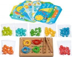 Drevená mozaika s pinzetou a vyšívaním LUCY & LEO