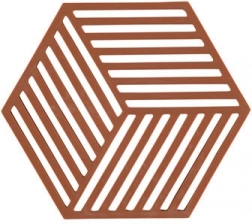 Podložka pod horúce nádoby Zone Hexagon – Tehlová