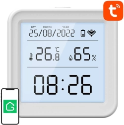 Inteligentný senzor teploty a vlhkosti Wi‑Fi GOSUND S6 s LCD displejom