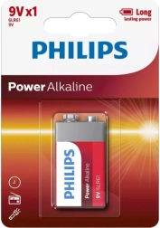 Alkalická batéria Philips Power 9V