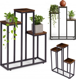 Stojan na kvety s 3 policami loft ModernHome