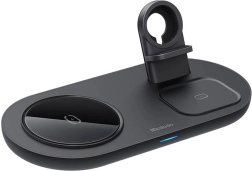 Bezdrôtová nabíjačka MCDODO 3 v 1 15 W pre iPhone, Apple Watch a AirPods – čierna