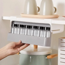 Zásuvný organizér na koreniny so 6 pohárikmi bez vŕtania