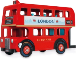 Drevený dvojposchodový autobus Le Toy Van London