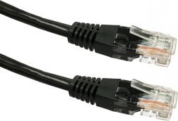Patch kábel RJ45 UTP Cat 5e 3 m čierny