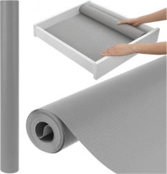 Protišmyková podložka do zásuviek a skriniek RUHHY 500 × 50 cm, sivá