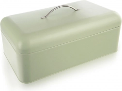 Kovový chlebník GREENISH, mätovo zelený, 42,5 × 23 × 20 cm