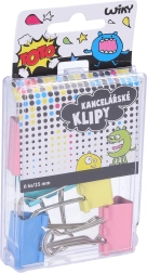 Kancelárske klipy 25 mm, sada 6 ks