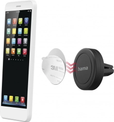 Univerzálny magnetický držiak do ventilačnej mriežky Hama – čierny