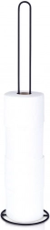Kovový stojan na toaletný papier, čierny, 60 cm