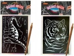 Holografický škrabací obrázok – auto