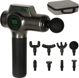 Prenosná masážna pištoľ s LED displejom 8v1