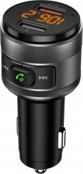 FM transmitter s Bluetooth, USB a LED displejom