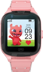 Detské inteligentné hodinky Maxlife 4G s GPS a Wi‑Fi – ružové