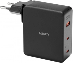 Nabíjačka na stenu Aukey 140W s USB-A a USB-C