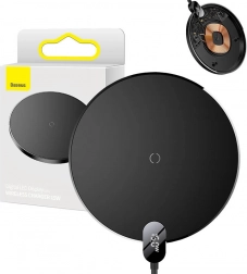 Baseus bezdrôtová nabíjačka s LED displejom 15W čierna