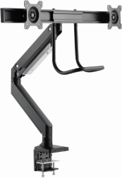 Dvojité rameno pre 2 monitory až 32" s uchytením na stôl