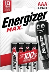 Alkalické batérie AAA 4ks Energizer Max