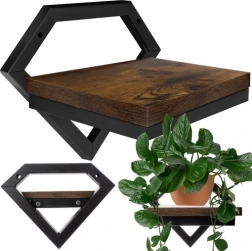 Závesná nástenná polica RUHHY v loft štýle